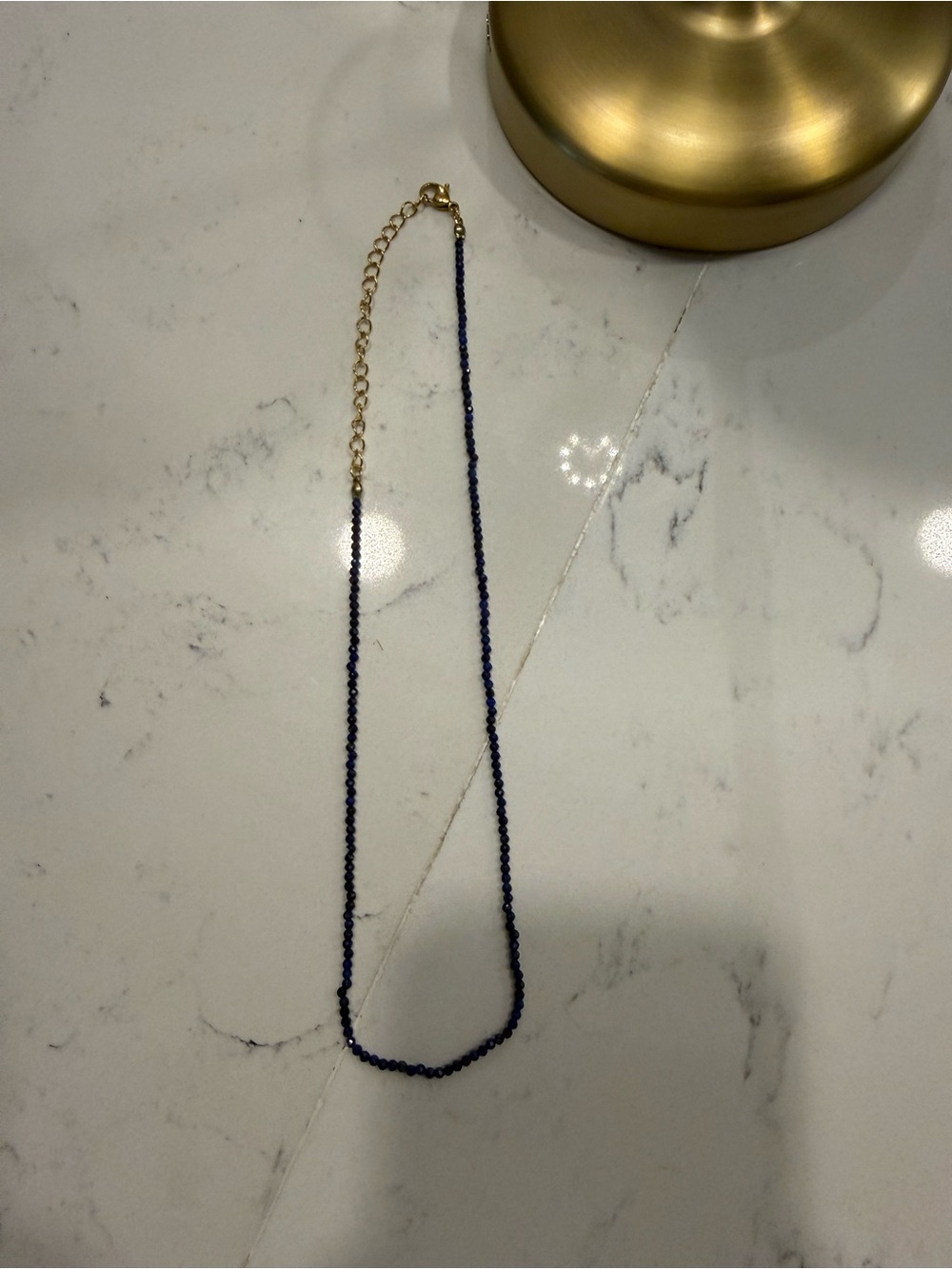Purple beaded choker